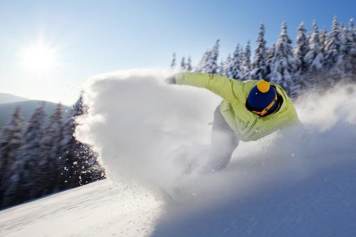 Snowboarden in Harrachov